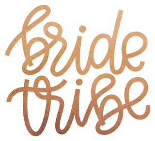 Hand Lettering Bride Tribe Sticker