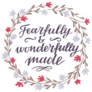 Hand Lettering Fearfully And Wonderfully Made Illustration Sticker