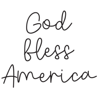 Hand Lettering God Bless America 4th Of July Sticker