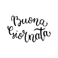 Hand Lettering Good Day Italian Sticker