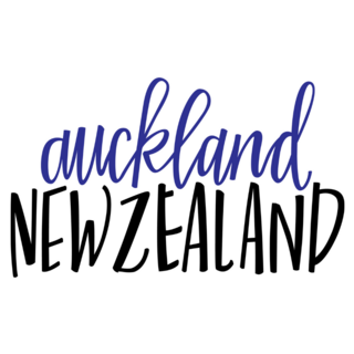 Hand-lettering Of Auckland, New Zealand Sticker