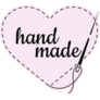 Hand Made Heart Sticker