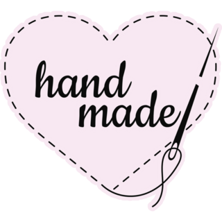 Hand Made Heart Sticker