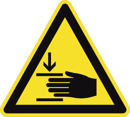 Hand Pinching Sign Sticker