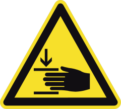 Hand Pinching Sign Sticker