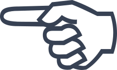 Hand Pointing Finger Sticker