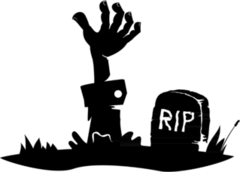 Hand Reaching From The Grave Sticker
