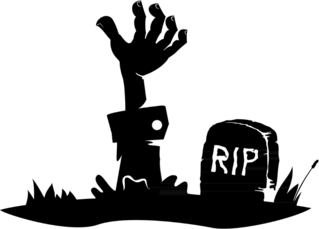 Hand Reaching From The Grave Sticker