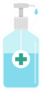 Hand Sanitizer Icon Sticker