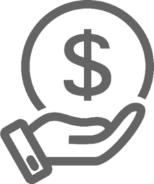 Hand With Money Icon Sticker