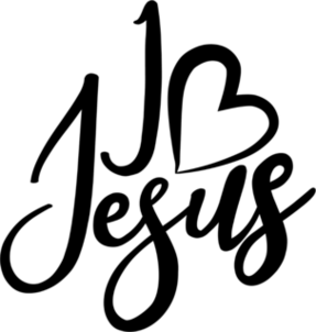 Hand Written I Love Jesus Christian Sticker