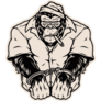 Handcuffed Gorilla Sticker