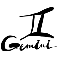 Handmade Brush Lettering Gemini