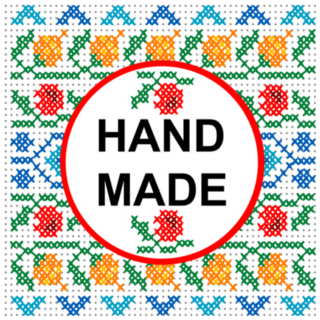 Handmade Cross Stitch Sticker