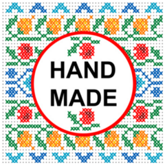 Handmade Cross Stitch Sticker