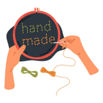 Handmade Needle Art Sticker