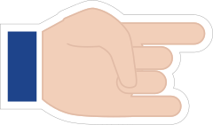 Hands Devil Horns with Thumb Down LH Emoji Sticker