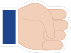 Hands Fist LH Emoji Sticker