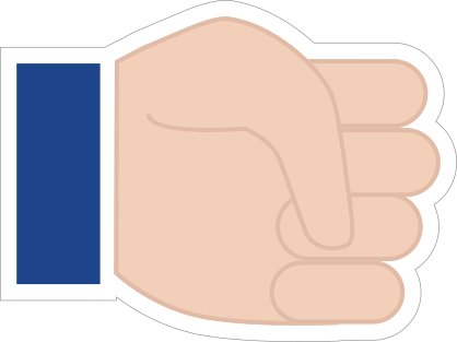 Hands Fist LH Emoji Sticker