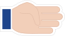 Hands Four Fingers LH Emoji Sticker