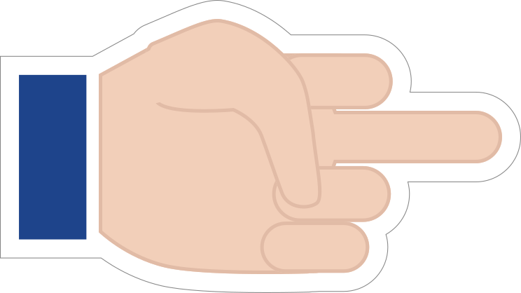 Hands Middle Finger LH Emoji Sticker