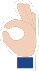 Hands Okay Emoji Sticker