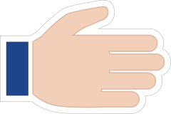 Hands Open RH Emoji Sticker