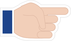 Hands Pointing with Thumb Down LH Emoji Sticker