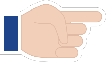 Hands Pointing with Thumb Down LH Emoji Sticker