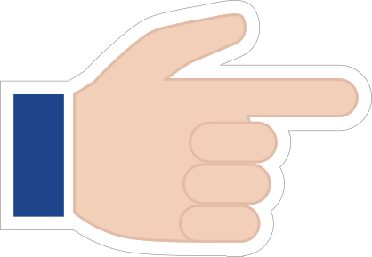 Hands Pointing with Thumb Up Emoji Sticker