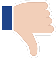 Hands Thumbs Down LH Emoji Sticker