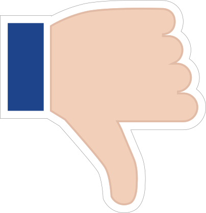 Hands Thumbs Down LH Emoji Sticker