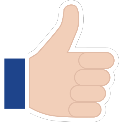 Hands Thumbs Up LH Emoji Sticker