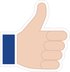 Hands Thumbs Up LH Emoji Sticker