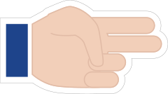 Hands Two Fingers Emoji Sticker