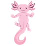 Hands Up Axolotl Sticker