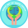 Hands With Laurel Justice Scale World Day Of Social Justice Sticker