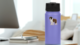 Handsome Bernard Sticker on a Water Bottle (New) example