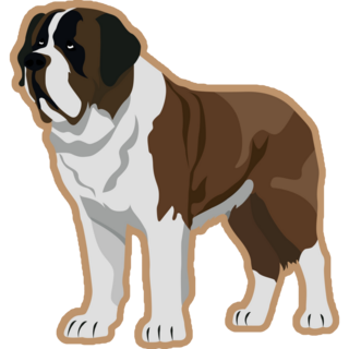 Handsome Bernard Sticker