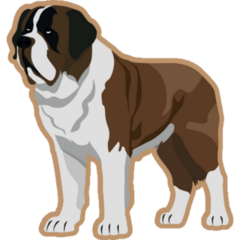 Handsome Bernard Sticker