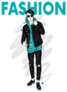 Handsome Guy In Stylish Clothes Fashion Sticker
