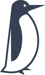 Handsome Penguin Sticker