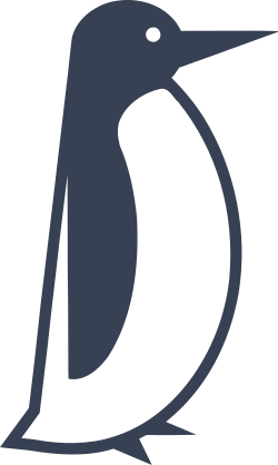 Handsome Penguin Sticker