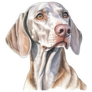 Handsome Weimaraner Sticker
