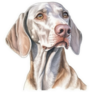 Handsome Weimaraner Sticker