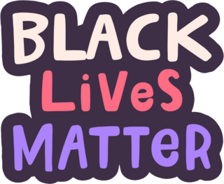 Handwritten Black Lives Matter Sticker