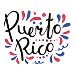 Handwritten Calligraphy Lettering Puerto Rico Sticker