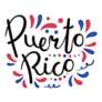 Handwritten Calligraphy Lettering Puerto Rico Sticker