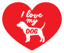 Handwritten I Love My Beagle Heart Sticker