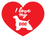 Handwritten I Love My Cocker Spaniel Heart Sticker